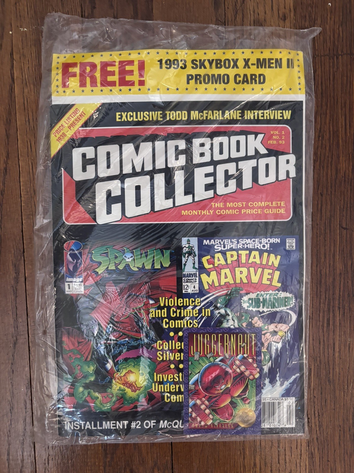 *NEW SEALED* COMIC BOOK COLLECTOR PRICE GUIDE Vol1 no2 Feb 1993 Spawn Juggernaut