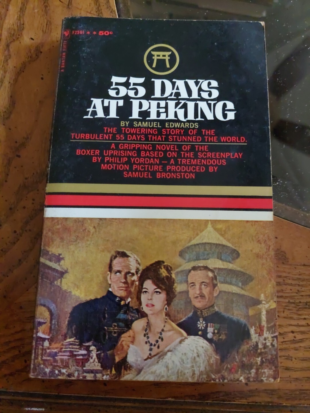 55 Days At Peking by Samuel Edwards 1963 1st Ed Vtg Bantam Paperback Novel