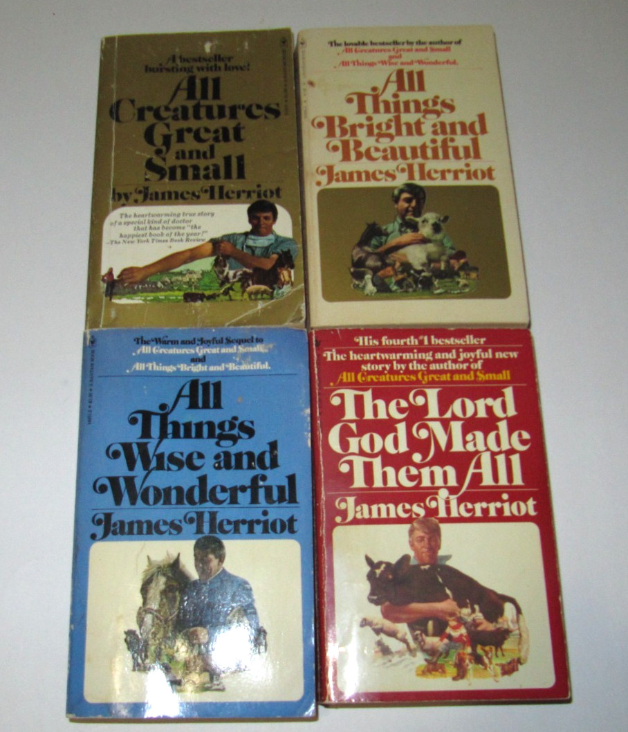 Lot of 4 James Herriot books PB All Creatures Great & Small…