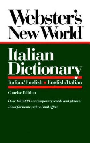Webster’s New World Italian Dictionary: Italian/English, Eng – VERY GOOD