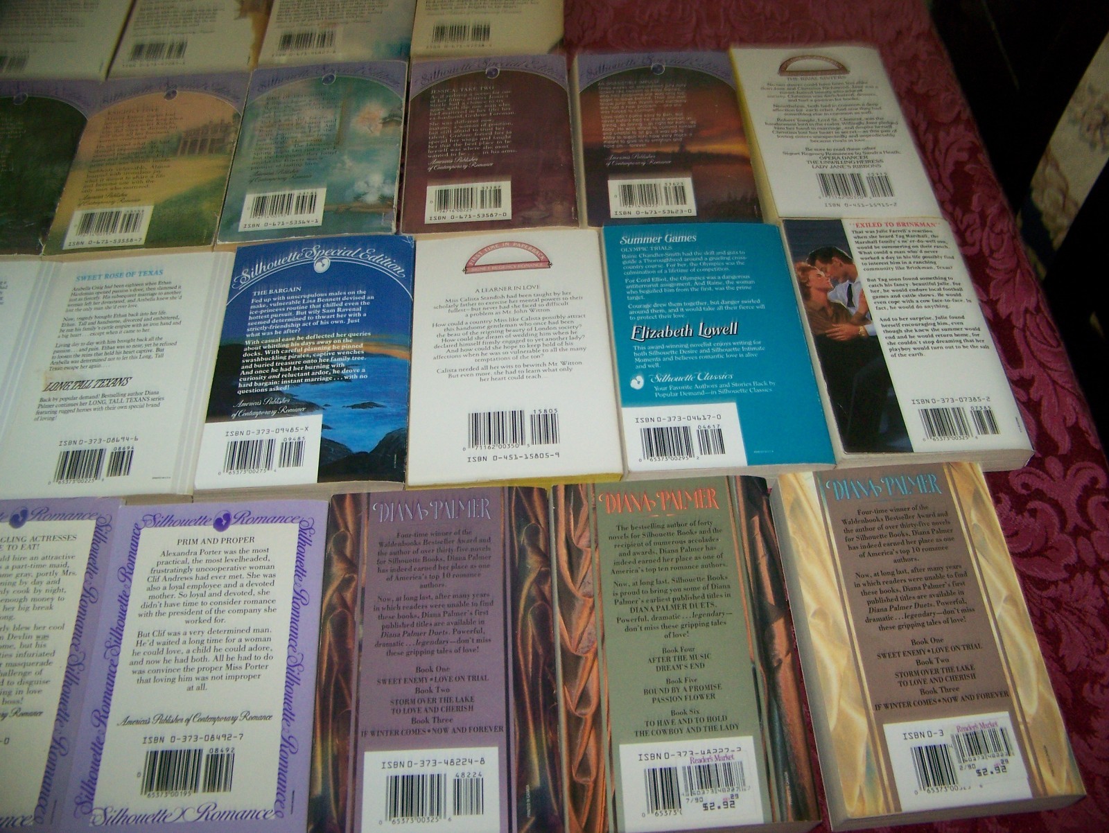 silhouette romance book lot OF 30 1980s & 90s GREAT READS & STORIES