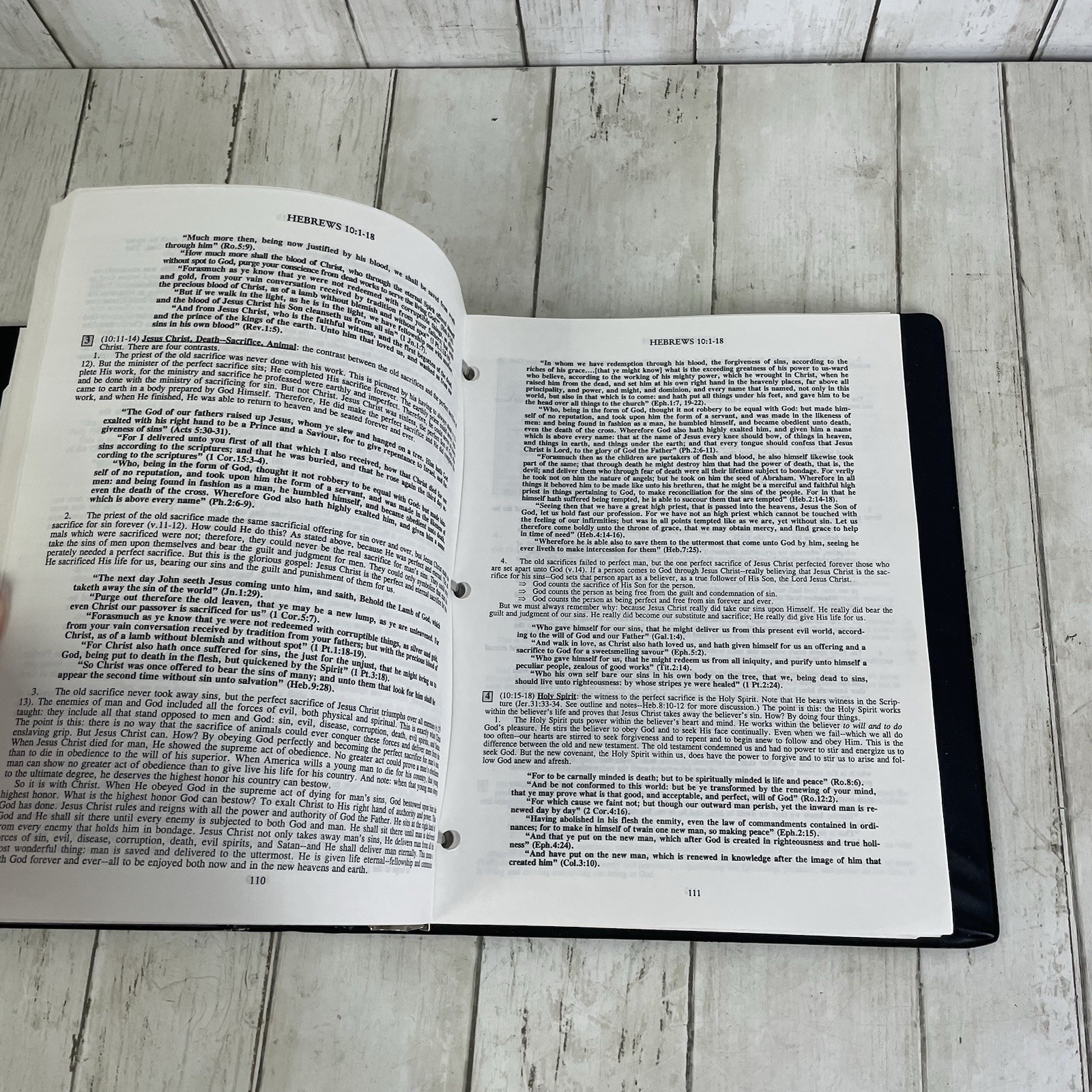 Preacher’s Outline & Sermon Bible KJV 3-Ring Binder – Hebrews & James Vol 2