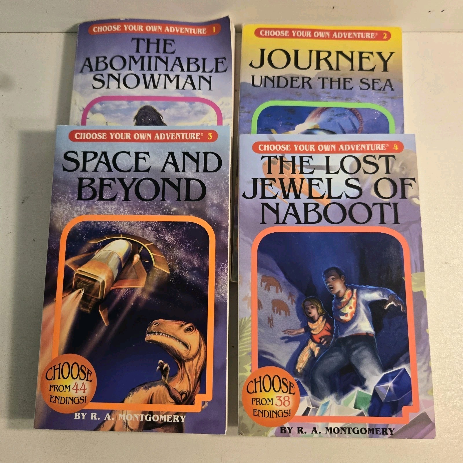Choose Your Own Adventure 4 Book Set Lot R. A. Montgomery #1-4 Children’s CYOA