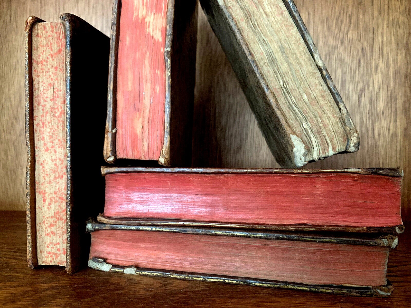 OLD BOOK Leather Antique Binding from 1700s – Literature, History, Religion Etc