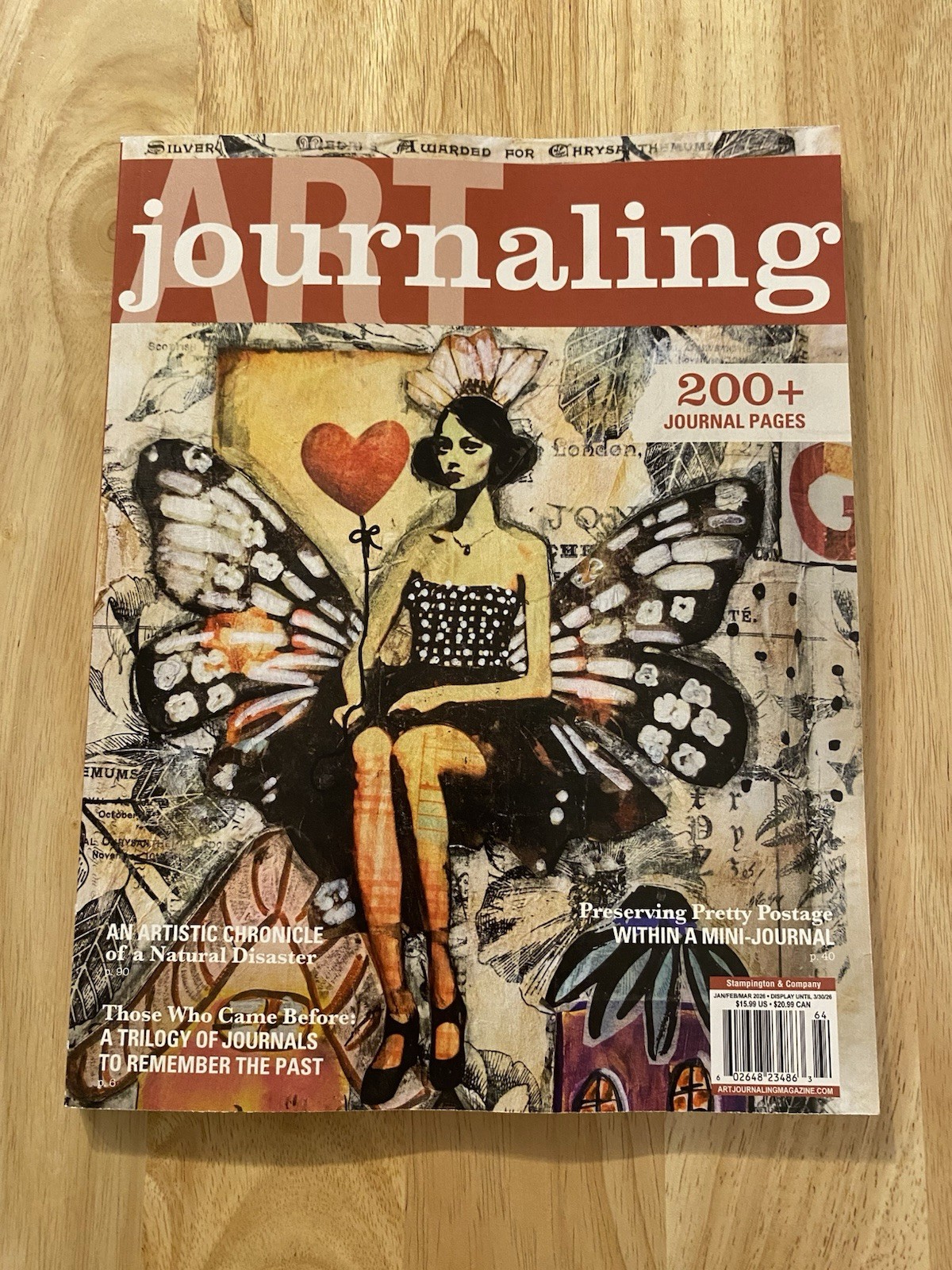 Art Journaling Book Zine Magazine Create Art Collage Jan Feb Mar 2026 US SELLER