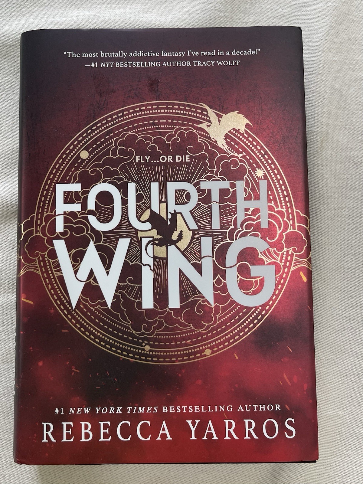 Fourth Wing Holiday Edition Rebecca Yarros SIGNED & STAMPED QUOTE First Print
