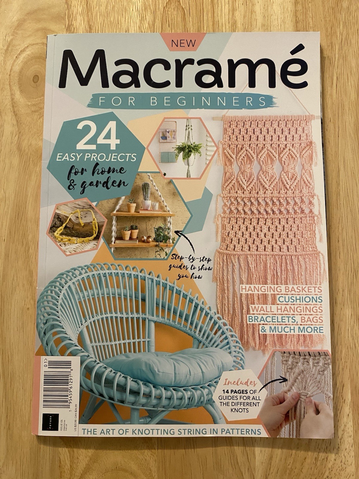 Macrame For Beginners Magazine Book Zine How To Art Create Patterns 5 US SELLER