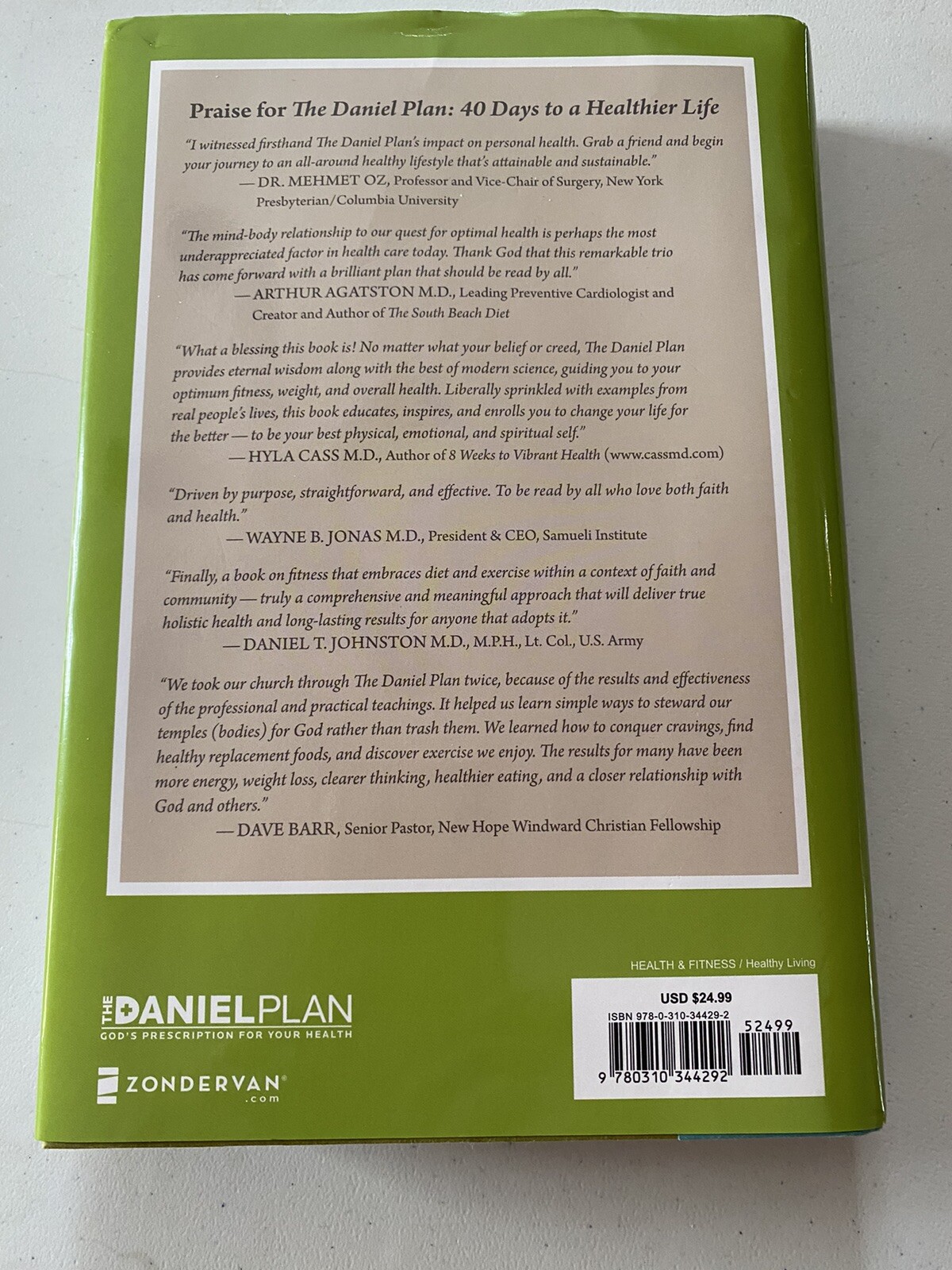 The Daniel Plan Ser.: The Daniel Plan : 40 Days to a Healthier Life by Daniel G.