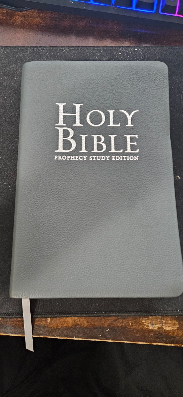 Gray Genuine Leather | NKJV Prophecy Study Bible