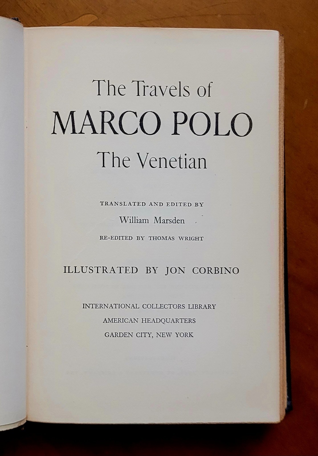 The Travels of Marco Polo The Venetian, 1948, first American edition, 344 pages.