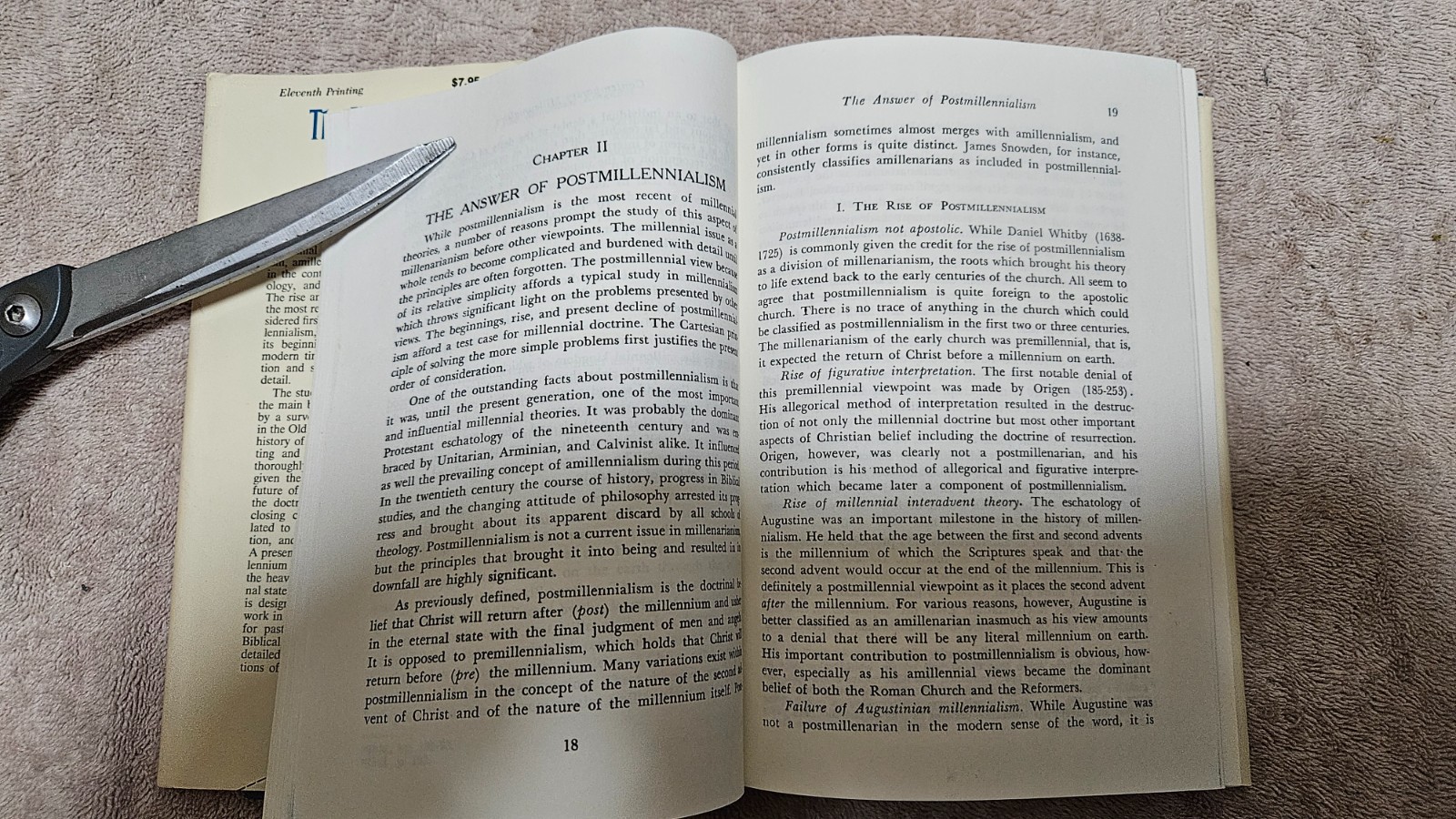 ‡ ✝️ Millennial Kingdom by Walvoord • 1977 11th Printing HCDJ Dispensational