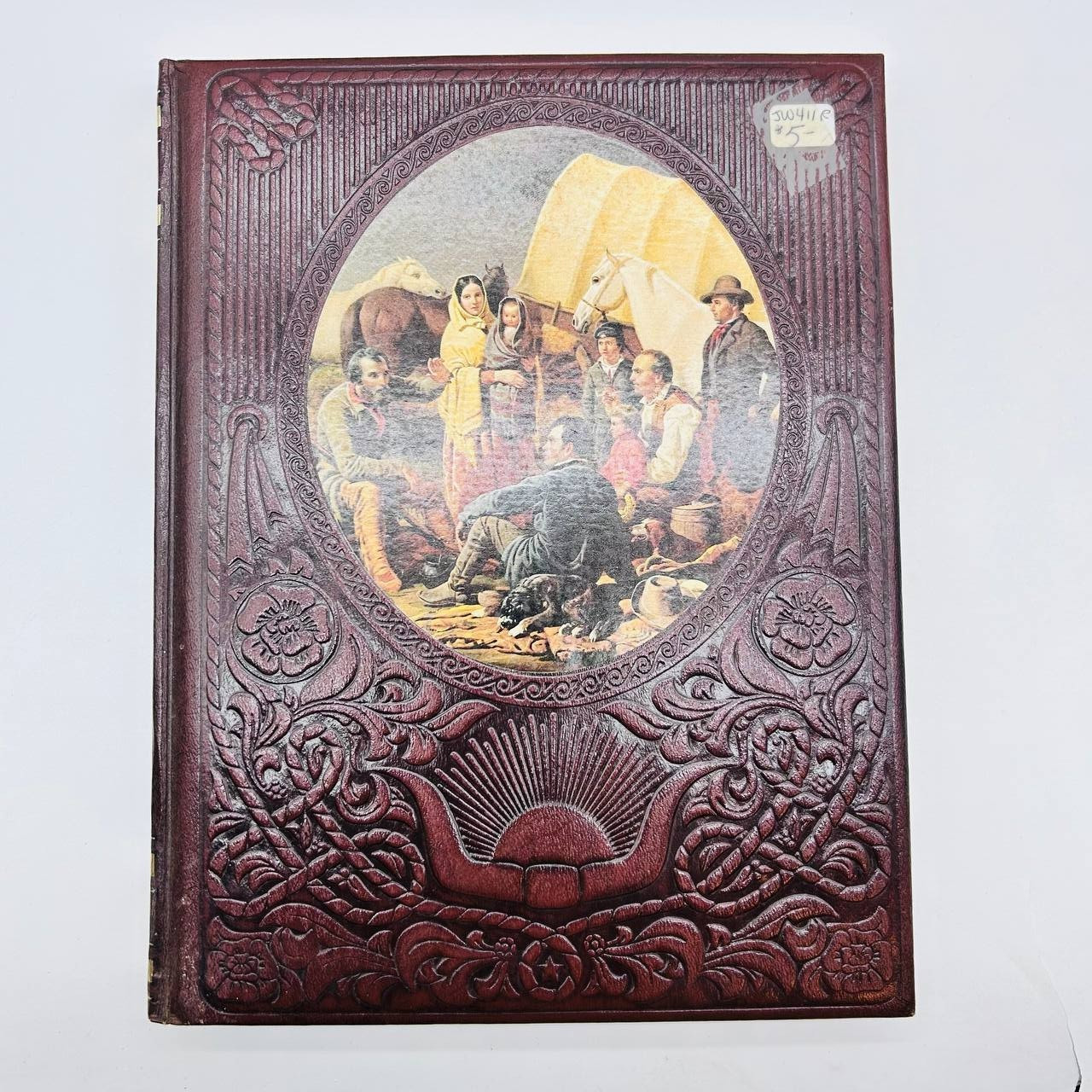 Lot of 7 Time Life Books “The Old West” Vintage 1970s Faux Leather Bound
