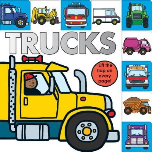 Lift-the-Flap Tab: Trucks (Lift-the-Flap Tab Books) – Board book – GOOD