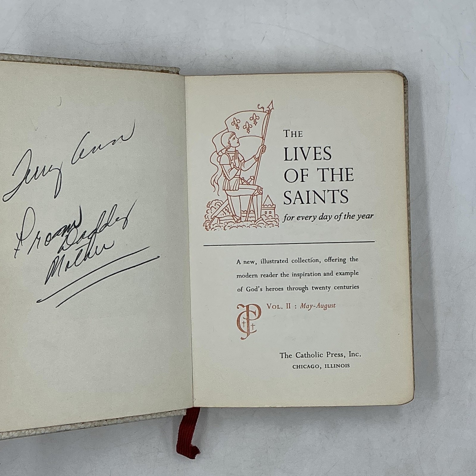 LIVES OF THE SAINTS Alban Butler Lib. Of Catholic Devotion HC Cream Faux Leather