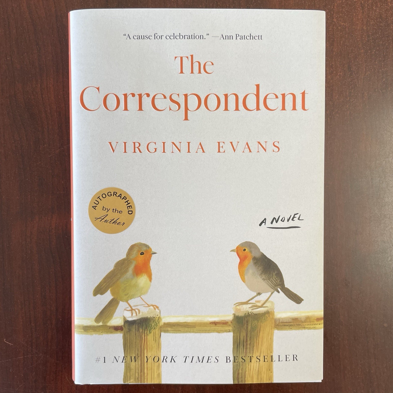 SIGNED Virginia Evans “The Correspondent” Hardcover 2025 Novel Book
