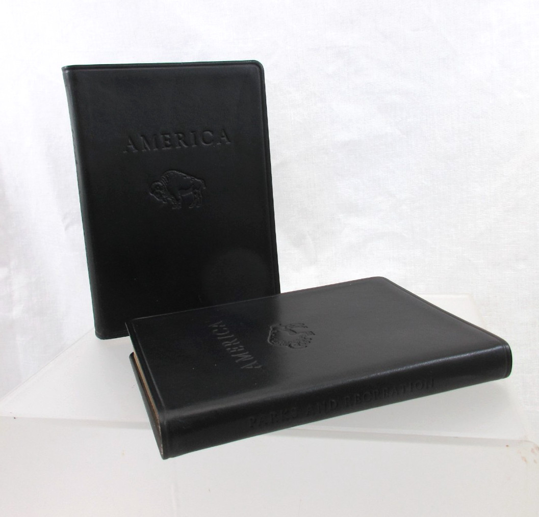 America National Parks and Destinations Guide 6″ Leather Softcover BLACK