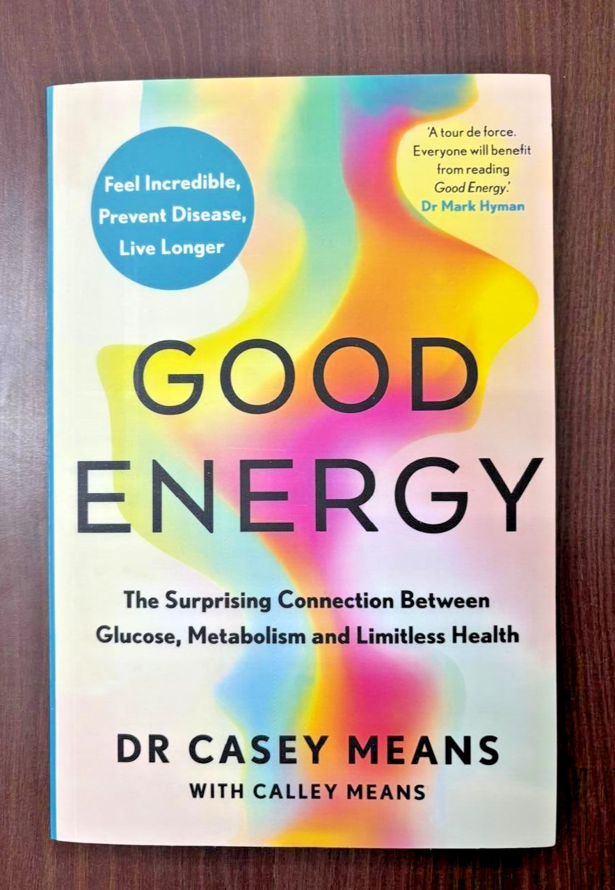 Good Energy by Dr. Casey Means NEW Paperback………..📝 magnetic bookmark