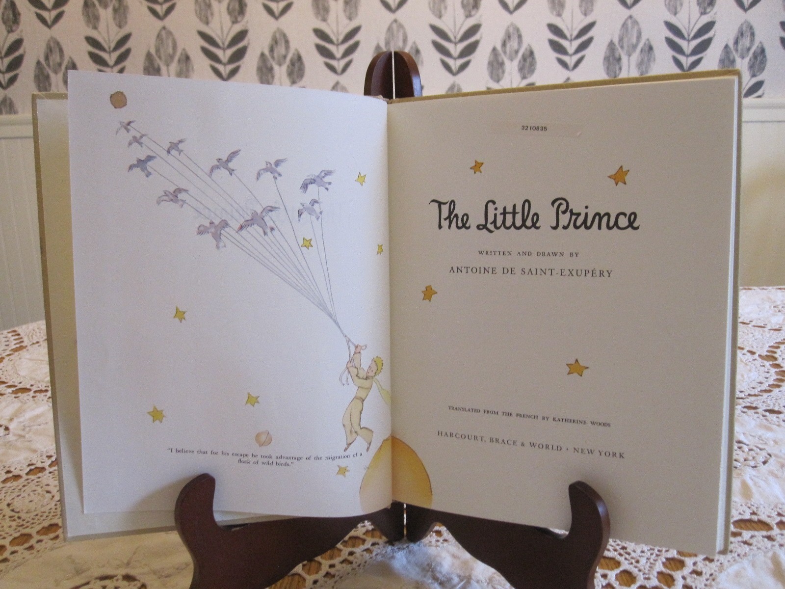 THE LITTLE PRINCE Antoine de Saint-Exupery 1943 Vintage HC