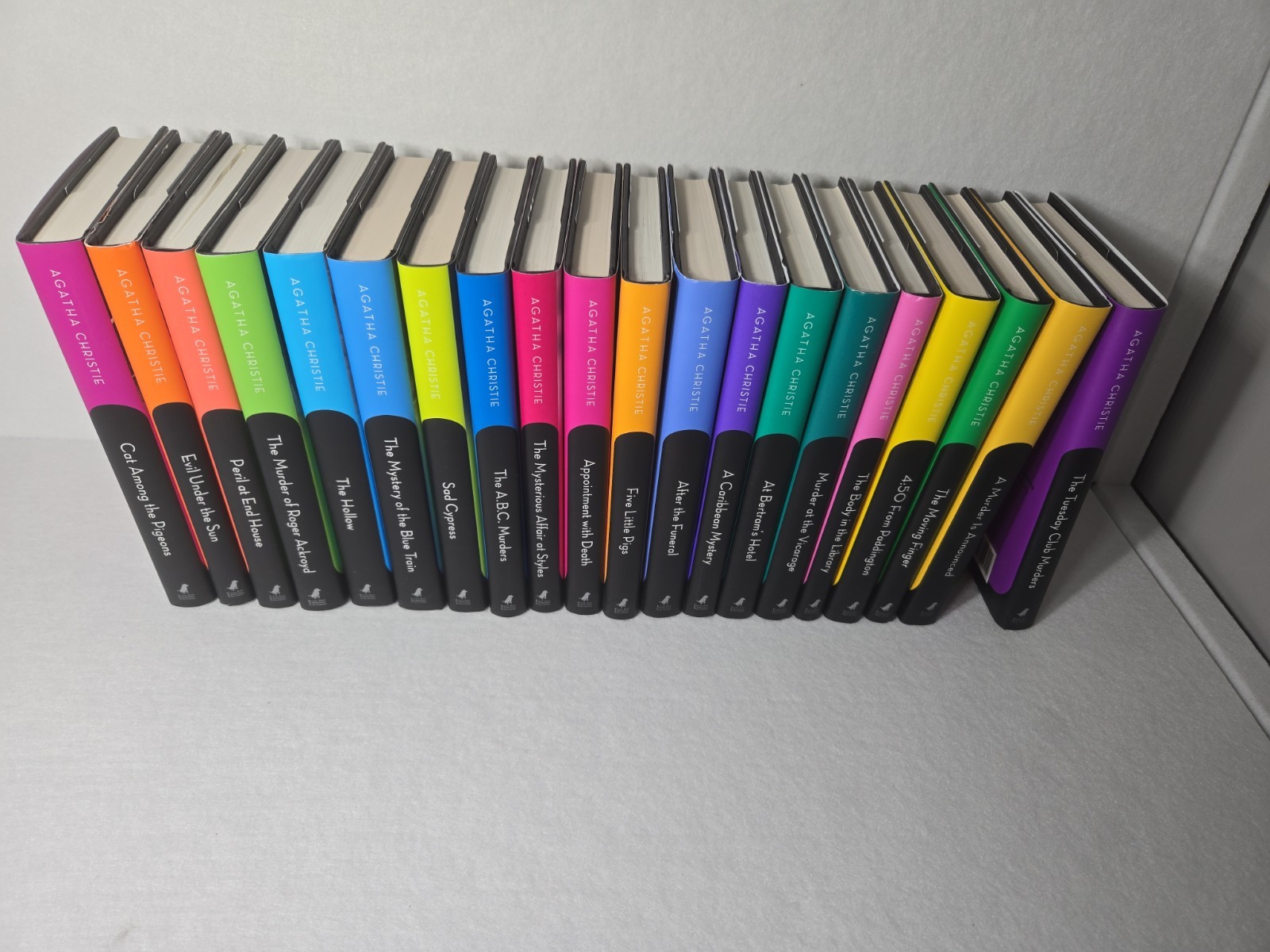 20 Agatha Christie Hercule Poirot & Marple Mystery HC Books Black Dog VG+ Cond