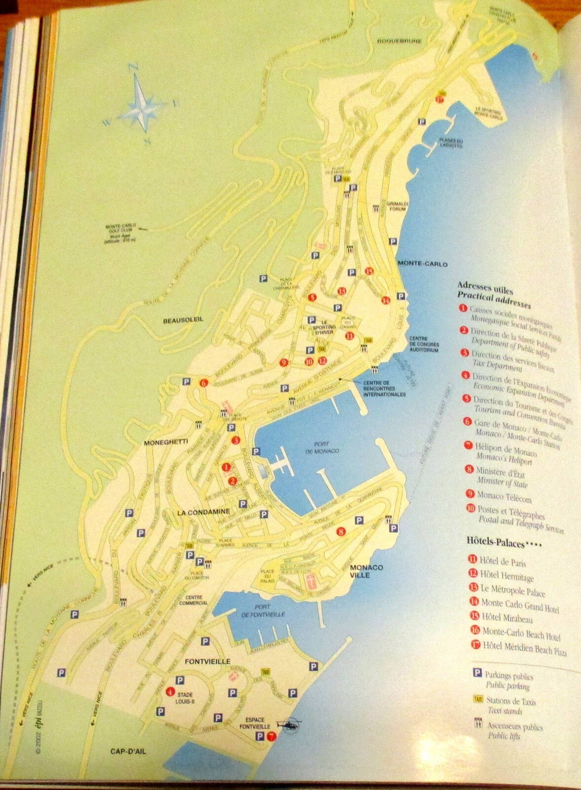 2002 The Best of Monaco Softcover Book Monaco The Finest in Tourism 174 Pages
