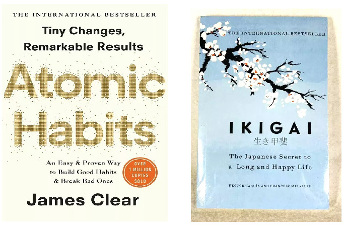2 book Atomic Habits by James Clear + IKIGAI by hactor (Paperback) free shipping