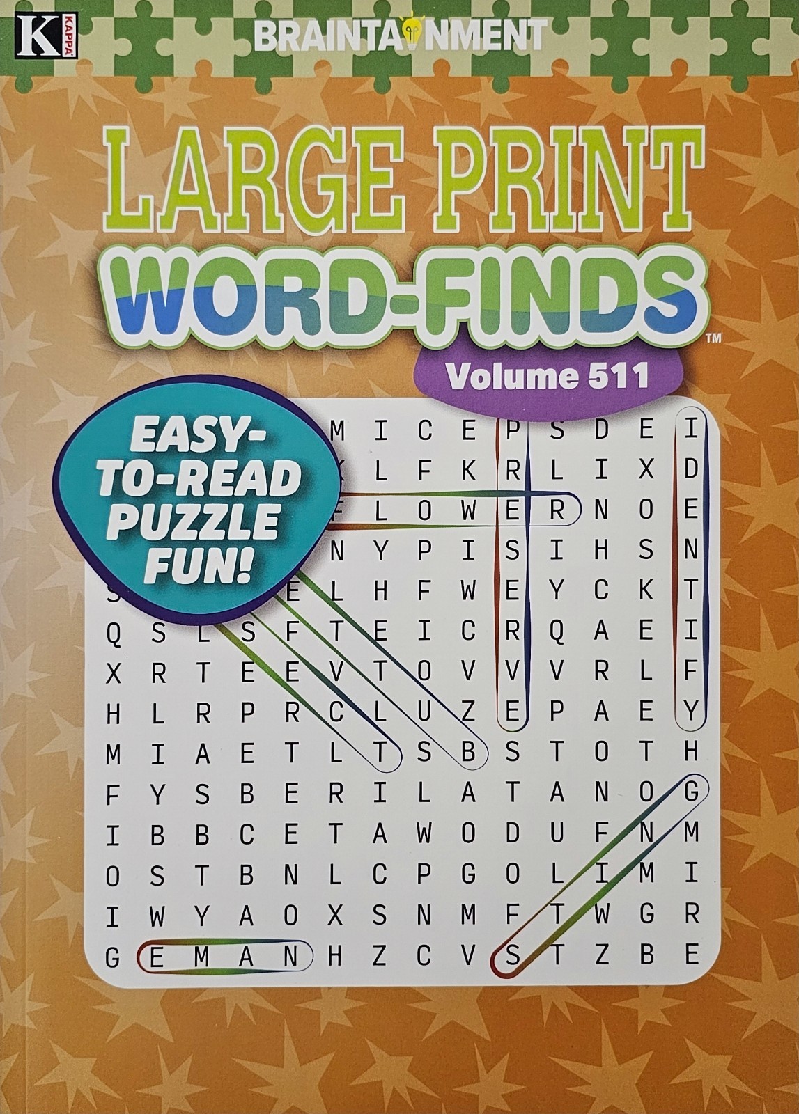 4 New Large Print Word-Finds Puzzle Books Kappa Games Vol #509-512~ Search,Hunt