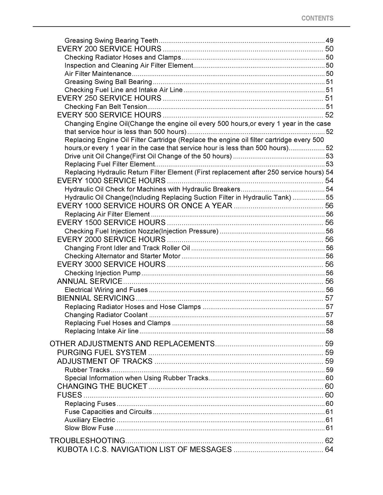 KUBOTA KX018-4 EXCAVATOR OPERATORS MANUAL – HD WIRE BOUND – STURDY COVERS