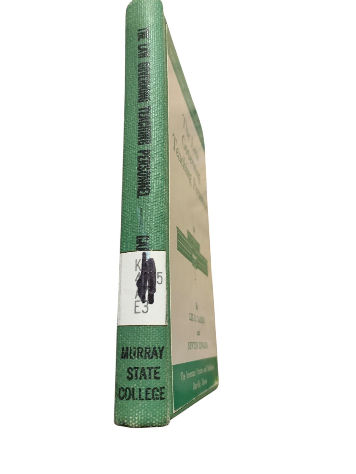 The Law governing Teaching Personnel By Lee O. Garner And Newton Edwards