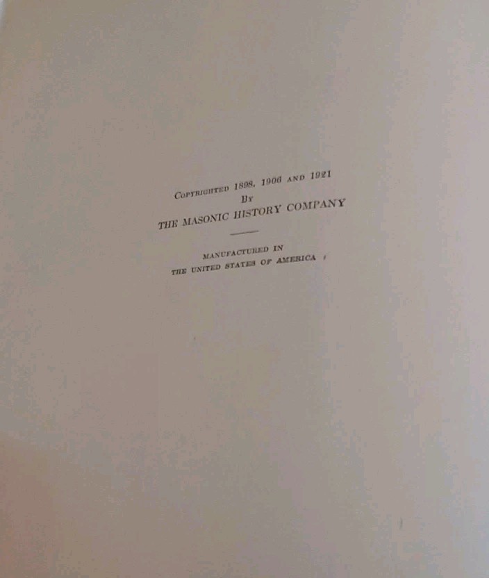 Antique 1921 Mackey’s Revised History of Freemasonry ~ Volume 5 Clegg Very Good