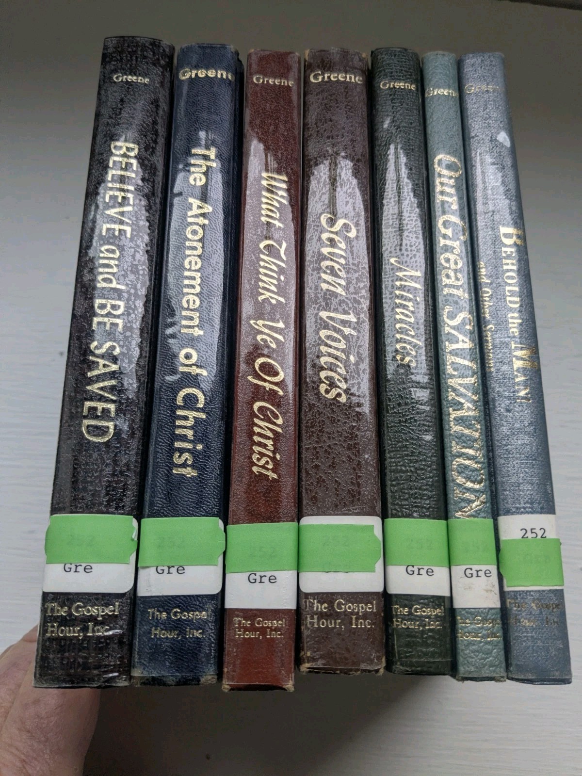 The Gospel Hour Inc Oliver B. Greene Lot Of 7 Hardcover Commentary Sermons Books