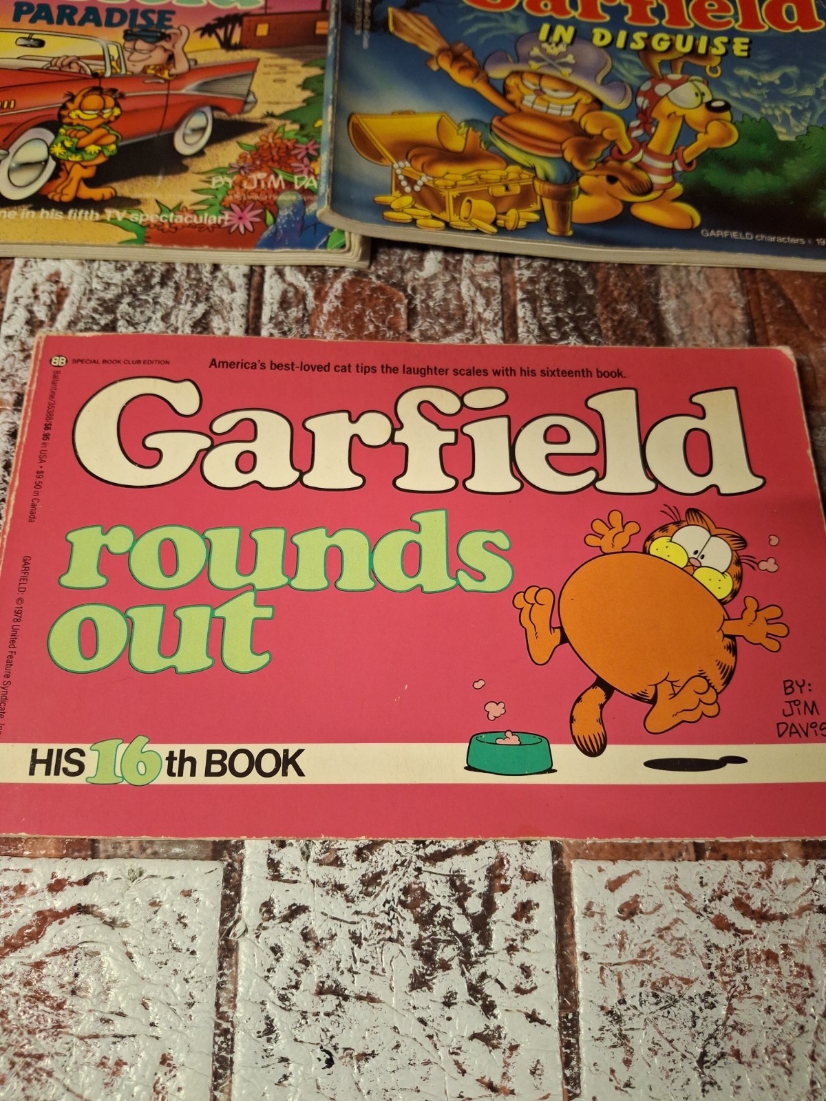 Lot Of 9 Garfield by Jim Davis Books – Vintage 1985 To 1989
