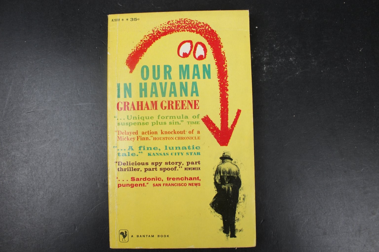 Our Man in Havana Graham Greene 1960 Bantam Edition Spy Thriller Fiction PB