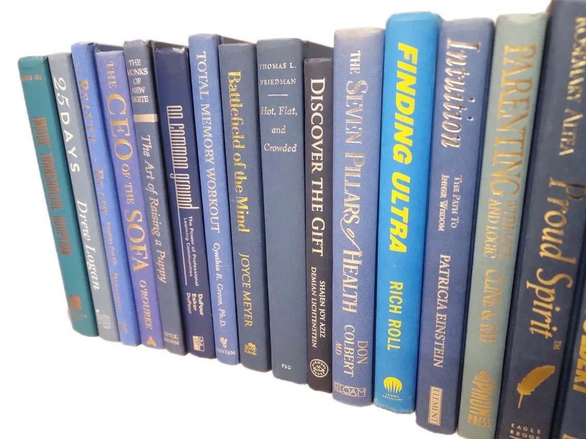 Books by the Foot by Color – Modern Decorative Hardcover Bundles for Shelf Style