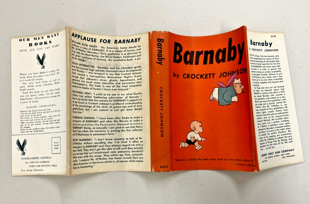 BARNABY by Crockett Johnson – 1943 Great Condition with DJ