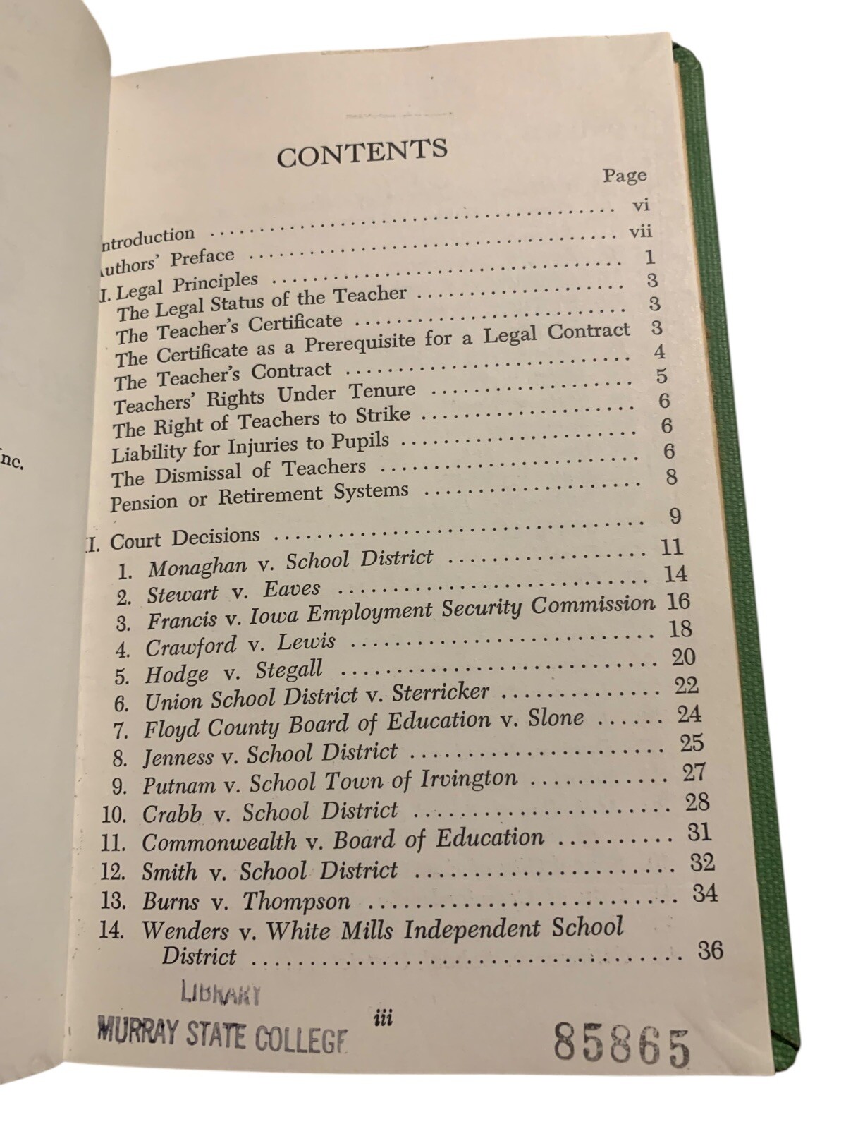 The Law governing Teaching Personnel By Lee O. Garner And Newton Edwards