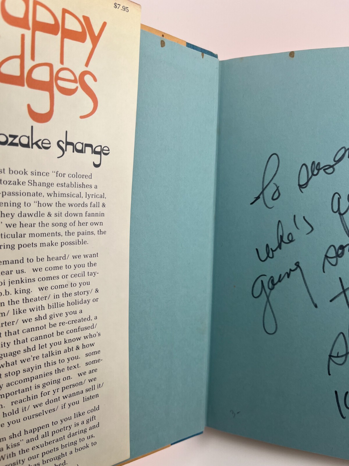 Ntozake Shange / Nappy Edges ~ Signed ~ 1st Edition ~ Black feminist poetry