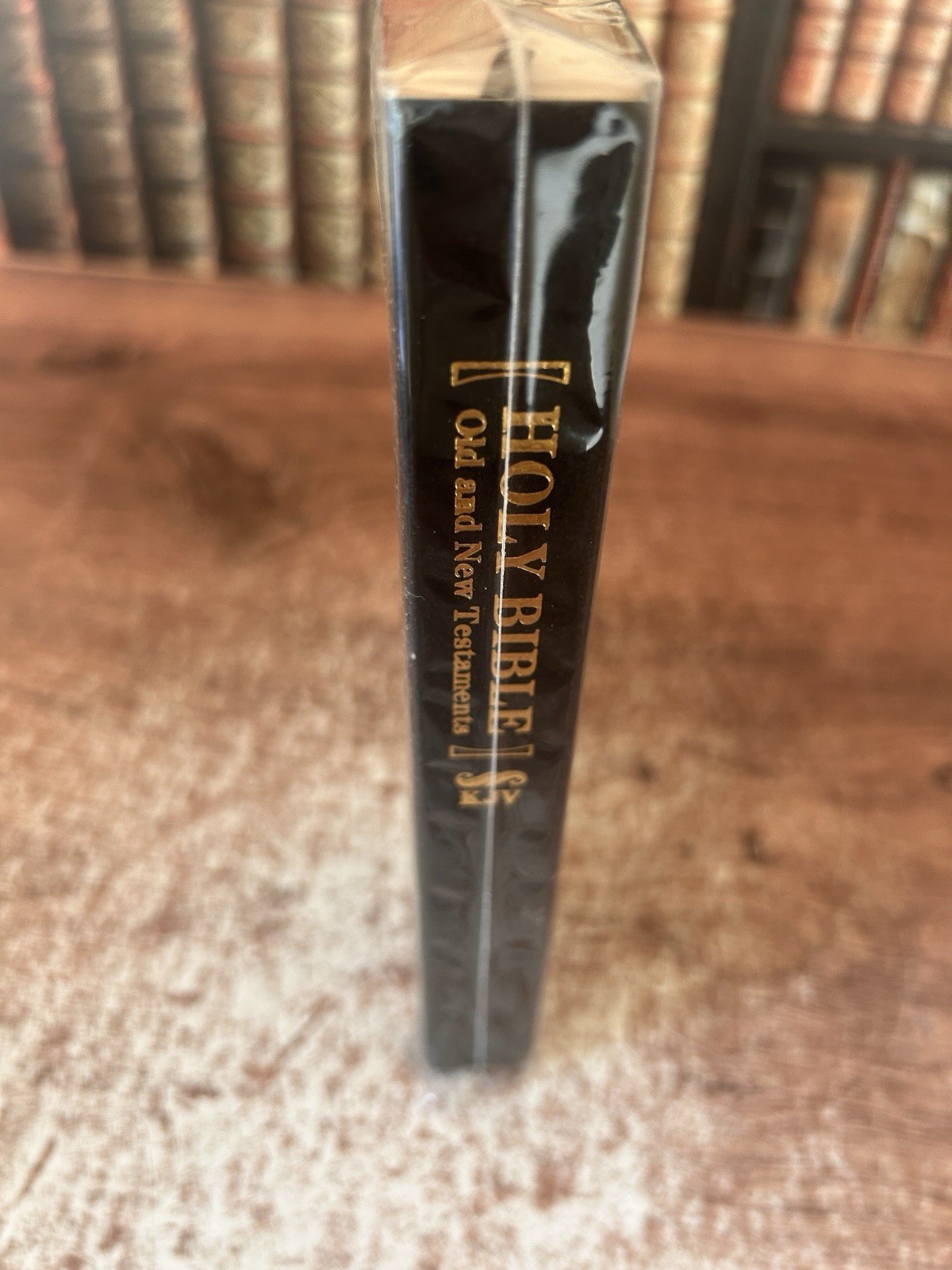 Holy Bible King James Version KJV Black Faux Leather Bound. Brand New Sealed
