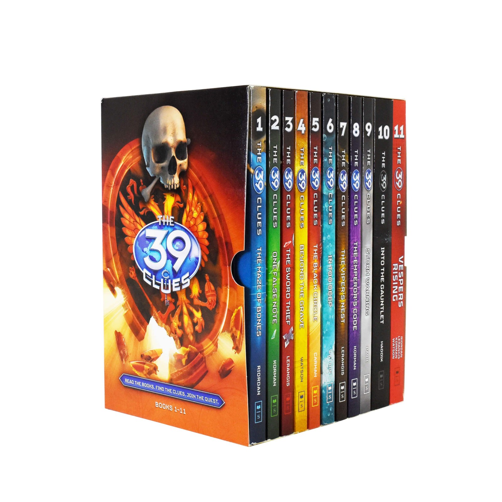 The 39 Clues Series 11 Books Box Set By Rick Riordan – Ages 9-14 – Paperback