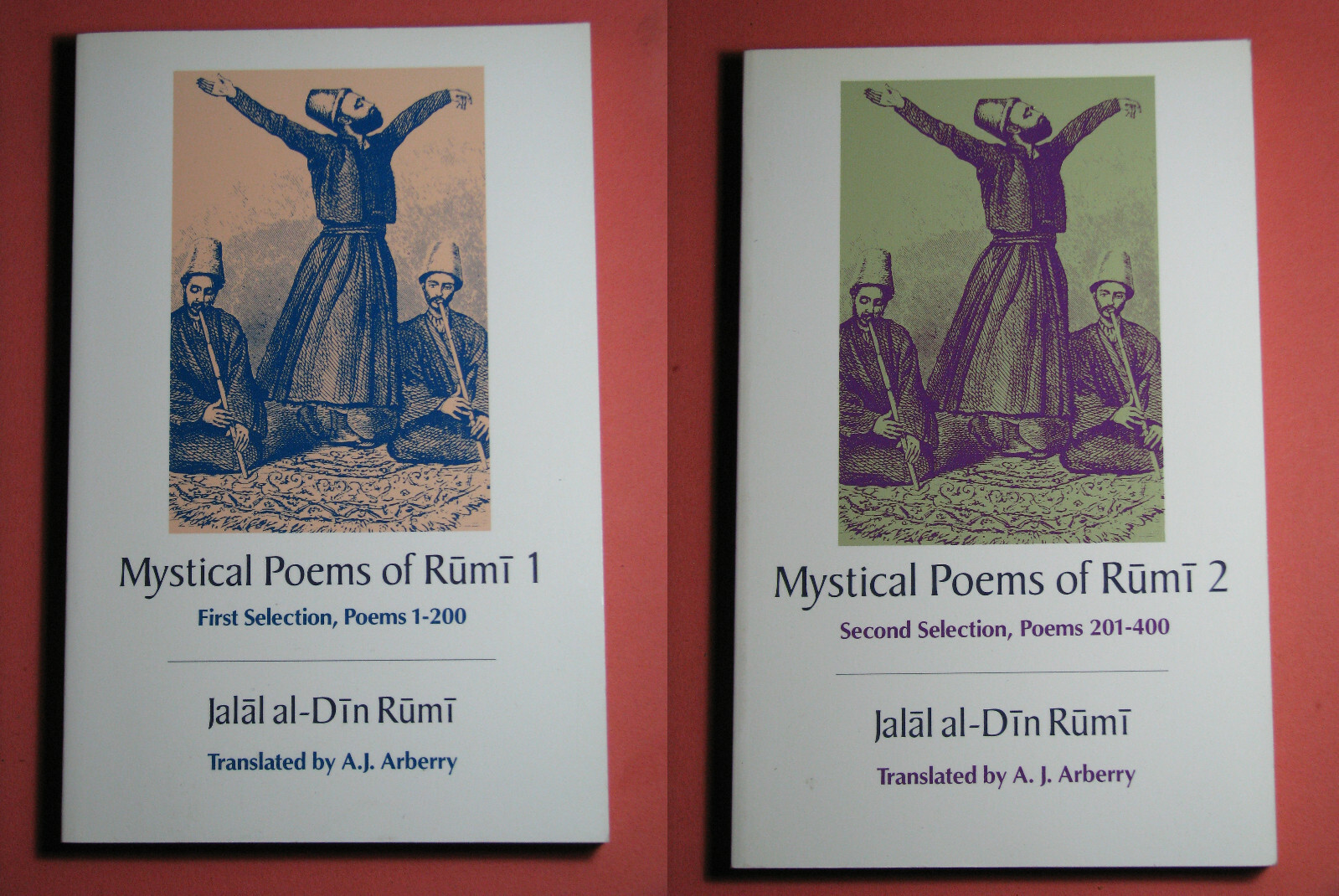 MYSTICAL POEMS OF RUMI 1 & 2 Jalal al-Din Rumi Translated A.J. Arberry 1991 PB