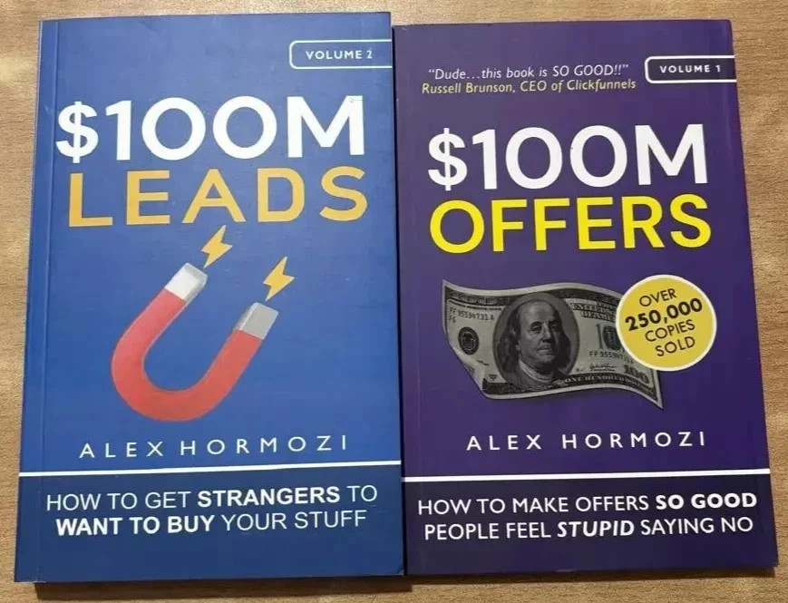 $100M Offers(Vol.1) + $100M Leads(Vol.2): by Alex Hormozi Paperback 2 books set