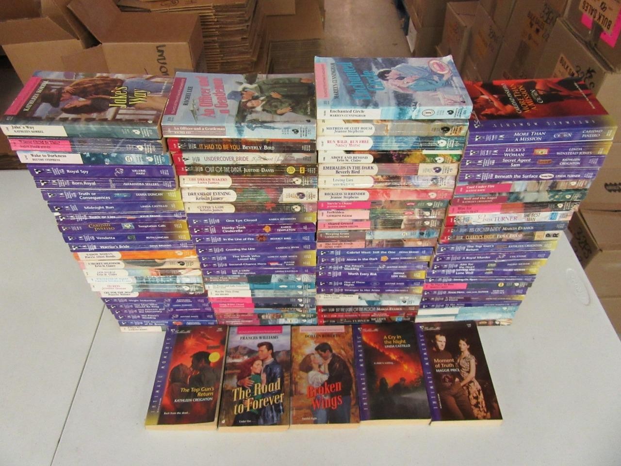 HUGE Lot of (96) SILHOUETTE INTIMATE MOMENTS SERIES Romance Books SOME VINTAGE