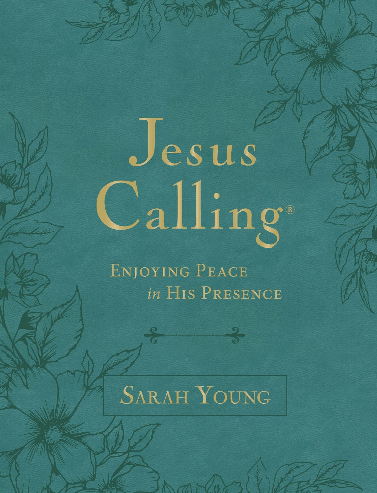 Jesus Calling, Large Text Teal Leathersoft, with Full Scriptures: Enjoying P…