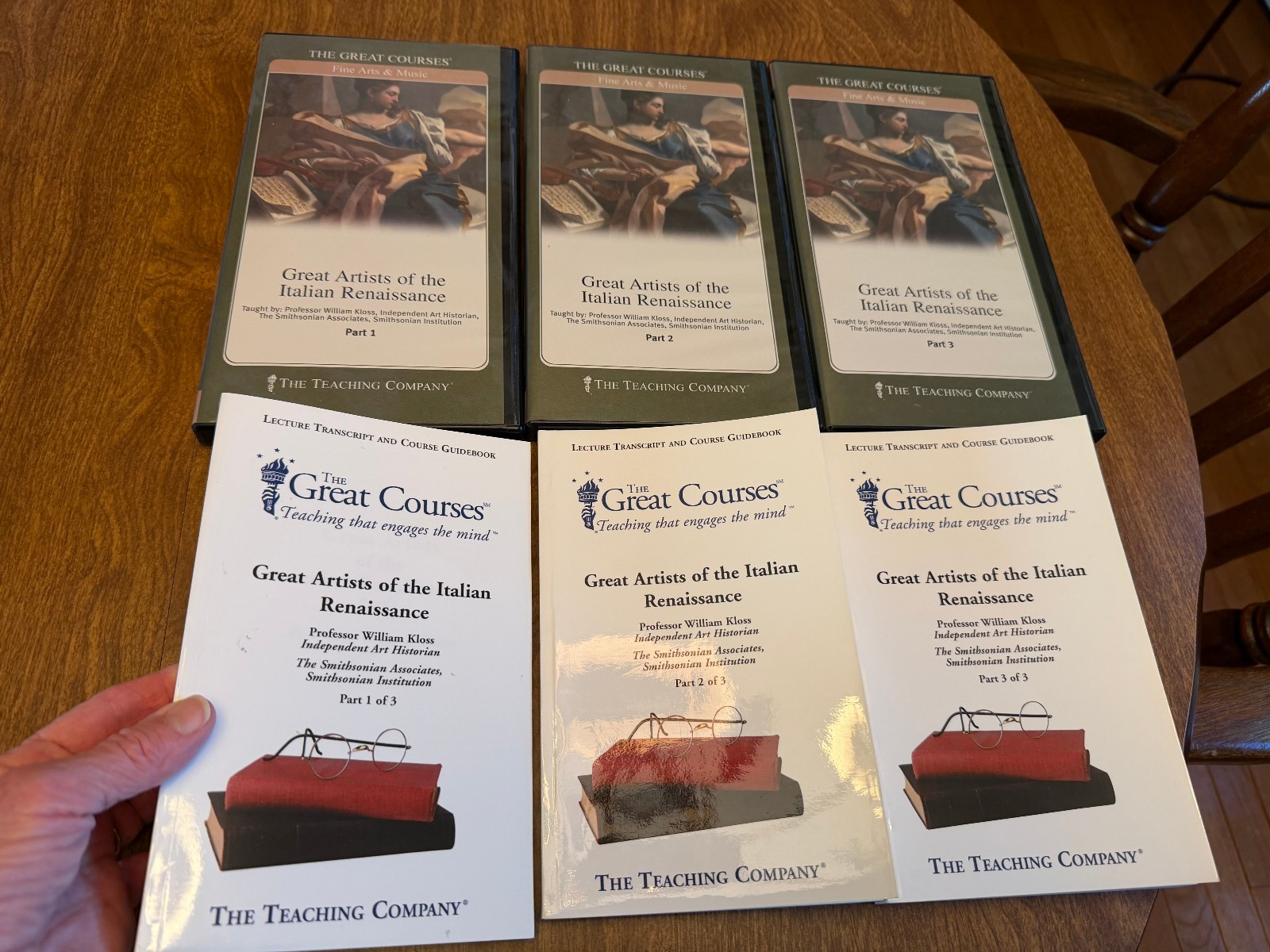 Great Courses: Great Artists of the Italian Renaissance 3 books & 6 DVDs w/books