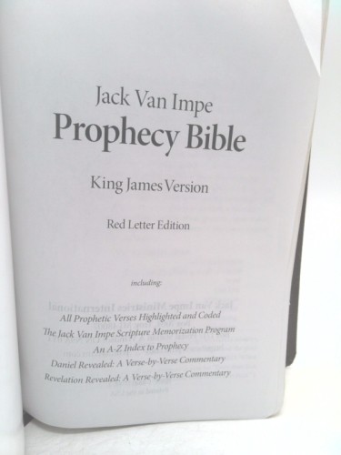 Jack Van Impe Prophecy Bible (Special Limited Edition /Words of Christ in Red)