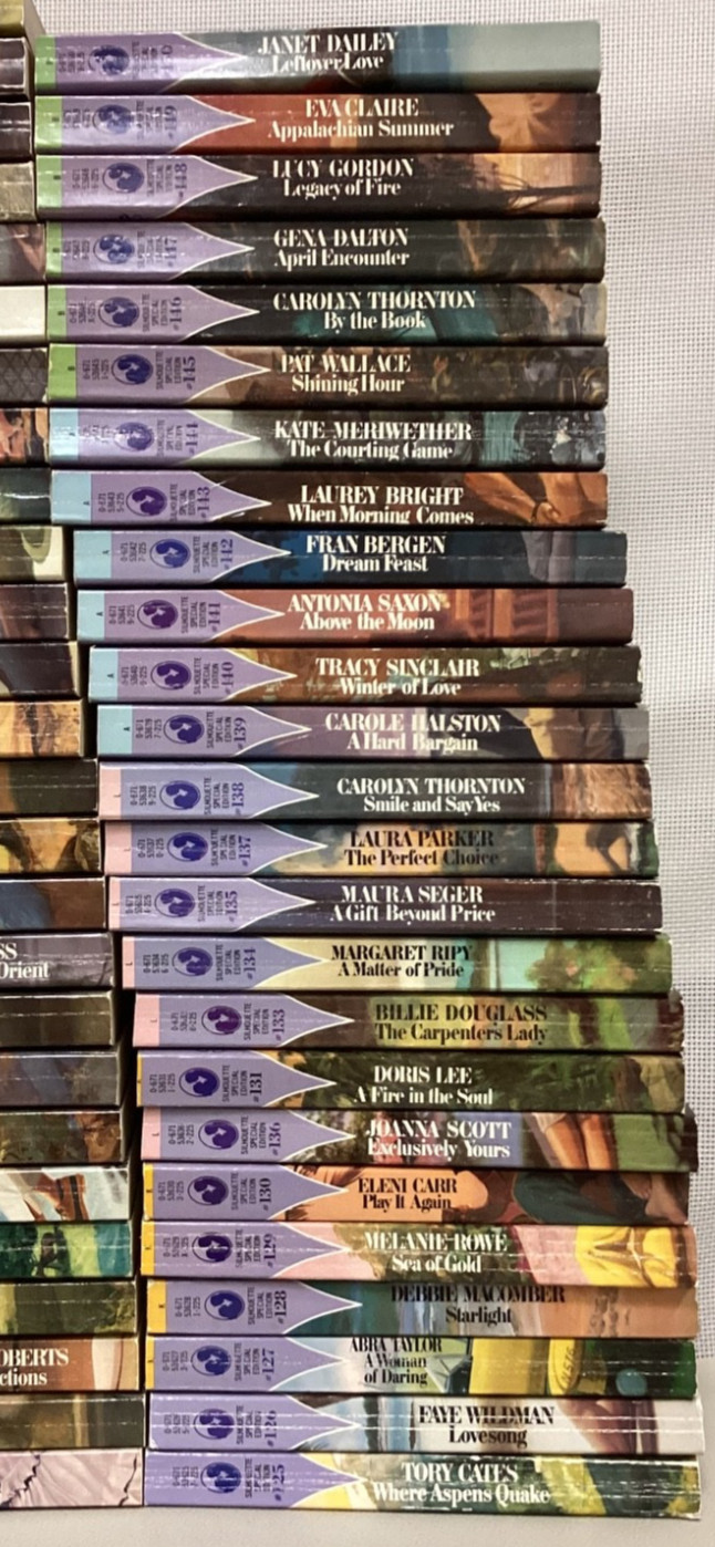 SILHOUETTE SPECIAL EDITION Lot of 103 PB VG #1-150 Vintage Romance Bks 1982-1984