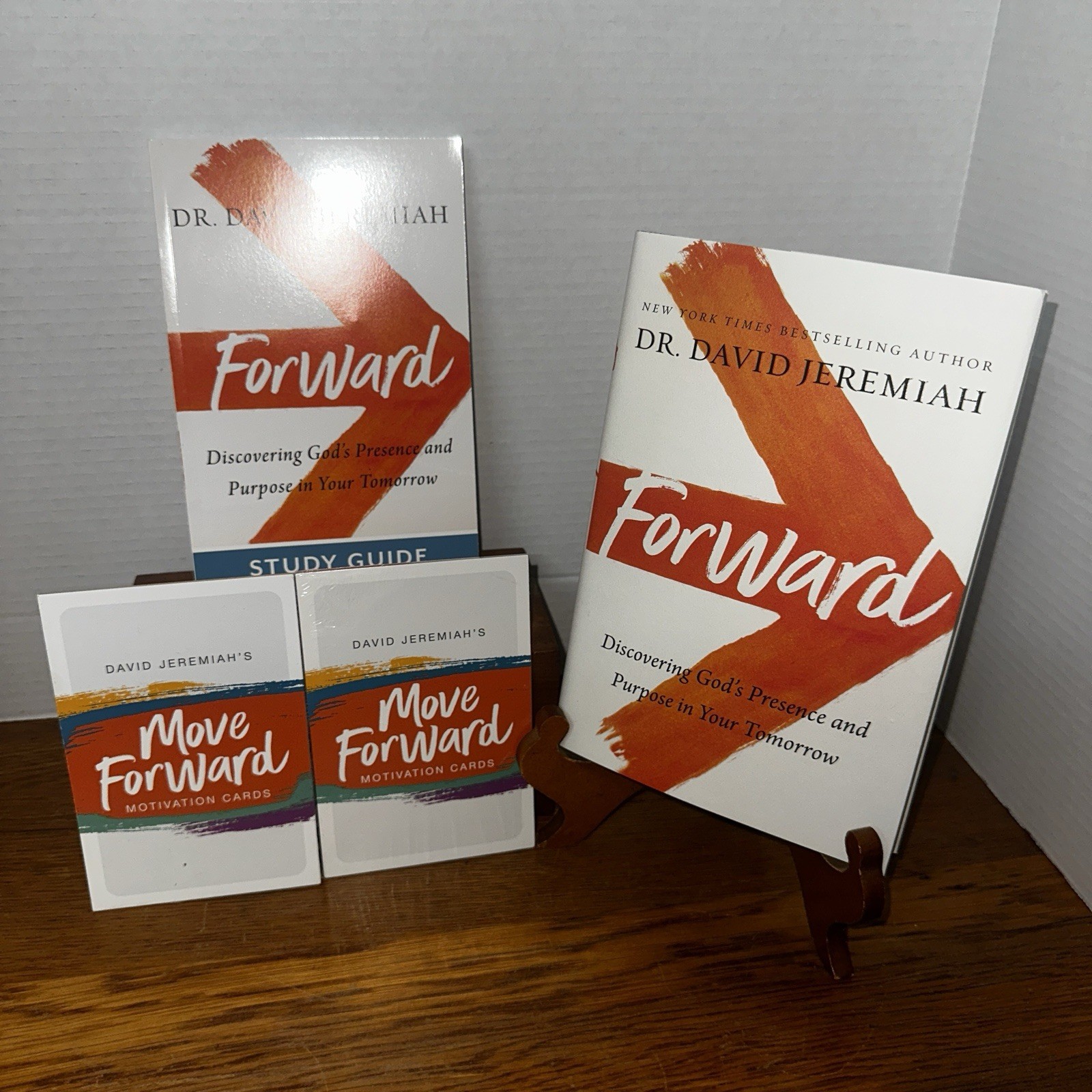 Dr. David Jeremiah FORWARD HB Book + Study Guide + 2 Sets Sealed Cards ~ Lot