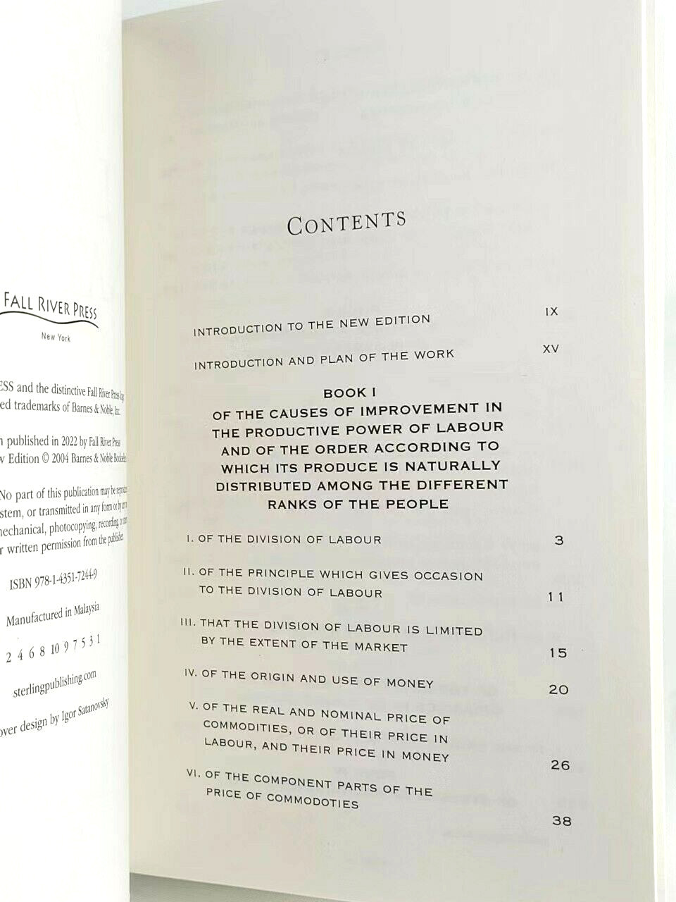 THE WEALTH OF NATIONS Adam Smith Book I to V Faux Leather Flexi Bound Brand NEW