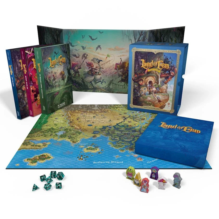 Land of Eem Deluxe Edition Fantasy Role Playing Game RPG Box Set Exalted Funeral