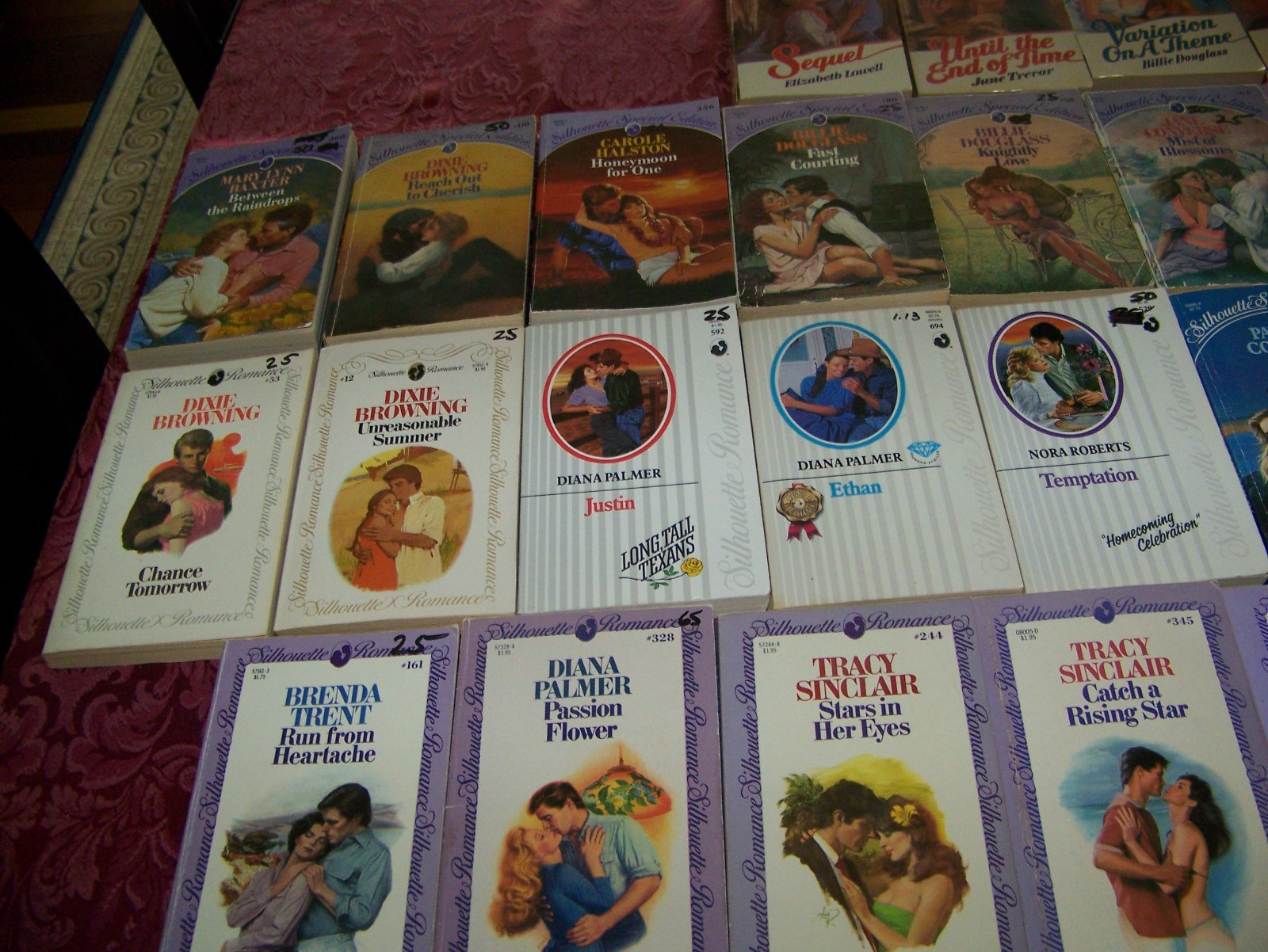 silhouette romance book lot OF 30 1980s & 90s GREAT READS & STORIES