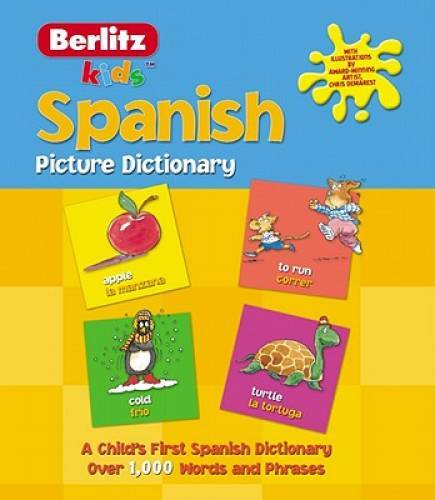 Spanish Picture Dictionary (Kids Picture Dictionary) – Paperback – GOOD